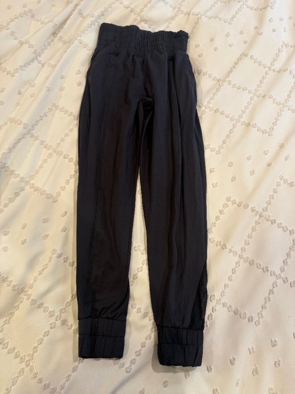Five Dancewear Black Joggers Mesh Panels Girls YM